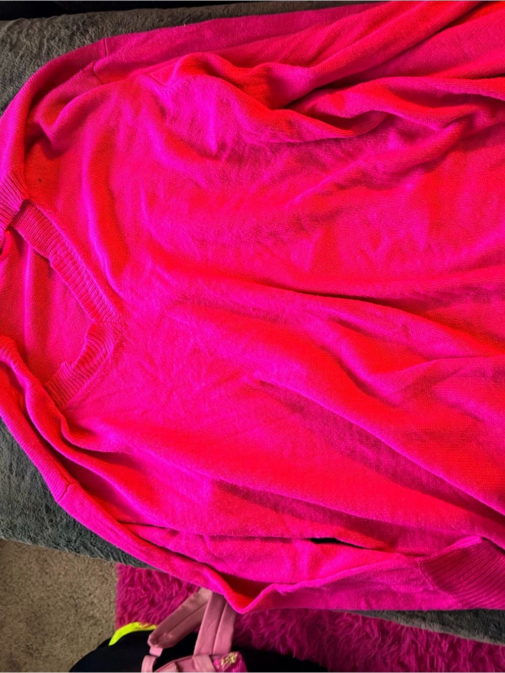 Lane Bryant Hot Pink Crew Neck Sweater